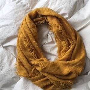 Infinity scarf in mustard yellow